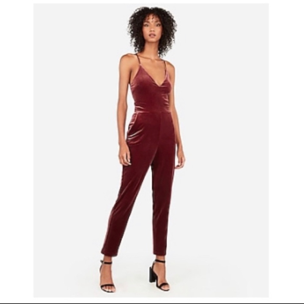 NWT Velour jumpsuit with pockets